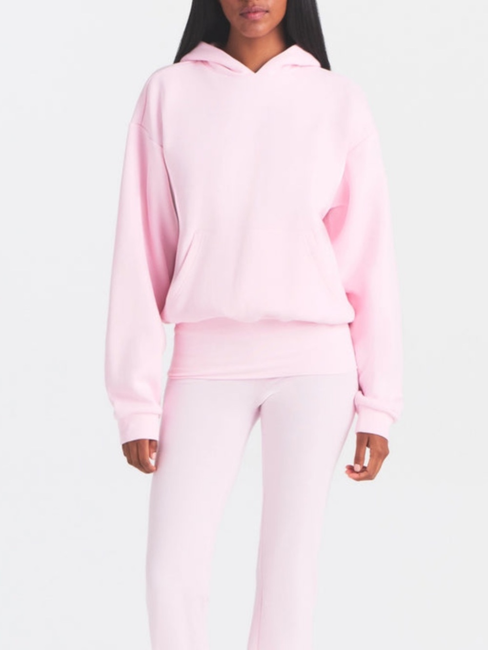 Skims light pink sweatshirt hoodie